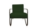 Ver imagem 2 de Kit 2 Poltronas Decorativa Bela Suede Verde Braço Cromado Mz Decor