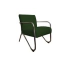Ver imagem 3 de Kit 2 Poltronas Decorativa Bela Suede Verde Braço Cromado Mz Decor