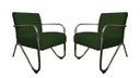 Ver imagem 1 de Kit 2 Poltronas Decorativa Bela Suede Verde Braço Cromado Mz Decor