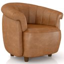 Ver imagem 1 de Poltrona Decorativa para Sala Living Orgânica Perseu M03 Couríssimo Whisky - Lyam Decor