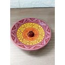 Ver imagem 2 de Incensário de Cerâmica Peruano 3 Cores 14 Cm para 3 Incenso