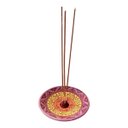 Ver imagem 1 de Incensário de Cerâmica Peruano 3 Cores 14 Cm para 3 Incenso