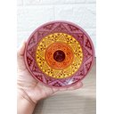 Ver imagem 4 de Incensário de Cerâmica Peruano 3 Cores 14 Cm para 3 Incenso