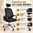 Ver imagem 6 de Conjunto Escritório com Mesa em L 6 Gavetas e Cadeira Giratória Multimóveis MCR6116 Preto