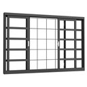 Ver imagem 1 de Janela Vitro de Correr 4f 120x100 Req7cm sem Vd Quadriculada