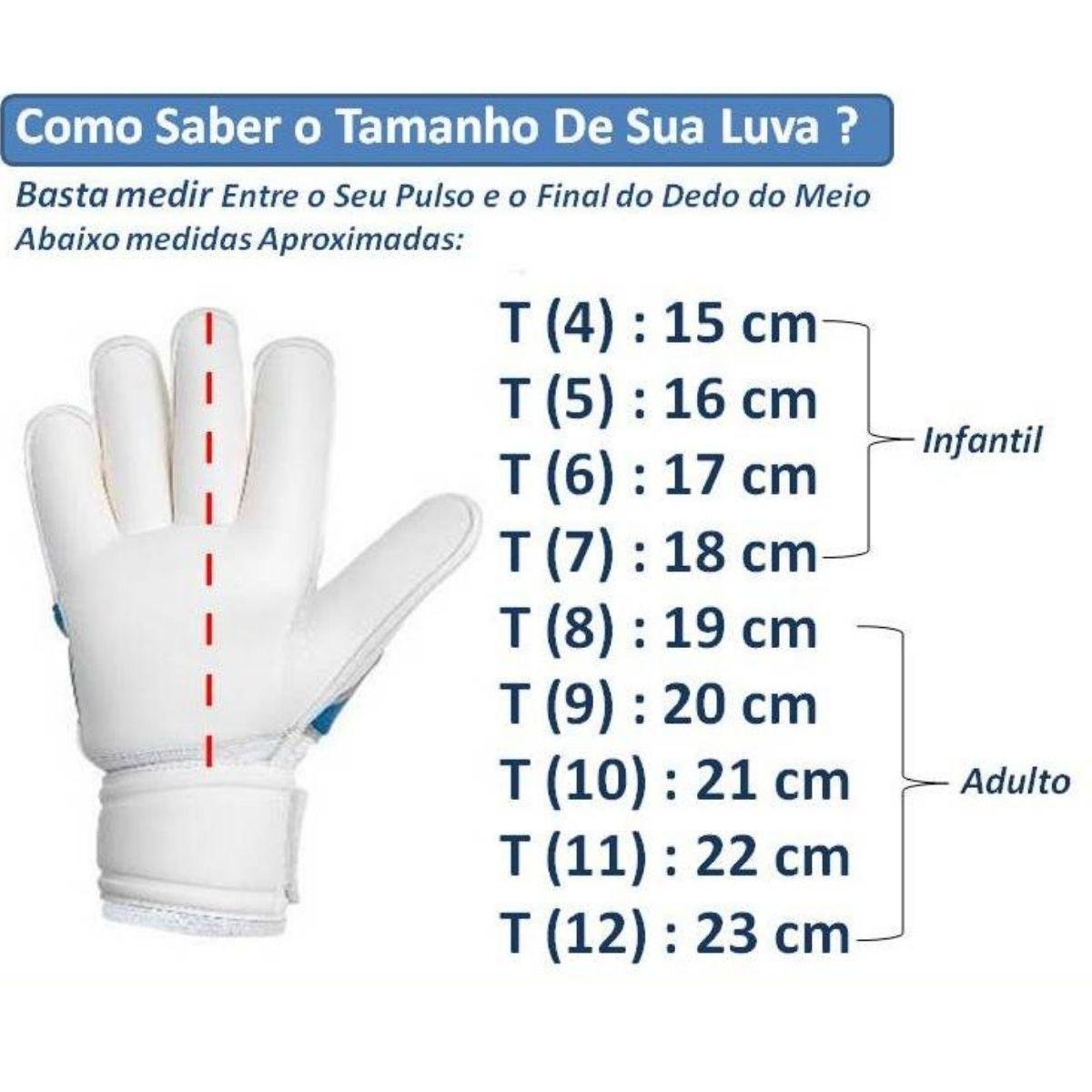 Luva Goleiro Campo Penalty Delta Rollfinger - Azul - 10 - 4