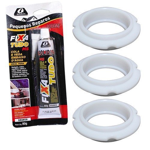 KIT 3 SALVA TANQUE LAVADORA BRASTEMP CONSUL E COLA FIXA TUDO - 1