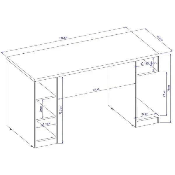 Mesa para Computador Notebook PC Gamer Destiny - Lyam Decor ...