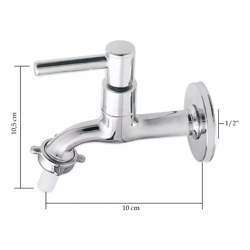 Torneira para Tanque e Jardim Metal Cabinho C-34 (1/4 de Volta) Modelo 1130 Casagrande Mundial - 4