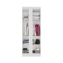 Ver imagem 7 de Guarda-Roupa Casal Modulado Canto com Espelho 15 Portas 6 Gavetas Multimóveis Branco