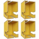 Ver imagem 1 de Kit 04 Nichos com Suporte de Parede Easy Amarelo - Be Mobiliário
