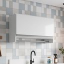 Ver imagem 1 de Armário Multiuso Aéreo Cabideiro Grécia Branco - Lyam Decor