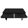 Mesa para Escritório e Home Office Work Preto Fosco - Lyamdecor - 3