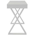 Ver imagem 3 de Mesa para Escritório Escrivaninha Cavalete 1 Gaveta Veneza A02 Web Branco - Lyam Decor