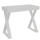Ver imagem 1 de Mesa para Escritório Escrivaninha Cavalete 1 Gaveta Veneza A02 Web Branco - Lyam Decor