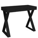 Ver imagem 1 de Mesa para Escritório Escrivaninha Cavalete 1 Gaveta Veneza A02 Web Preto - Lyam Decor