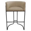 Ver imagem 7 de Banqueta Alta com Encosto Betina Base Preto Linho Bege - Nexta Casa