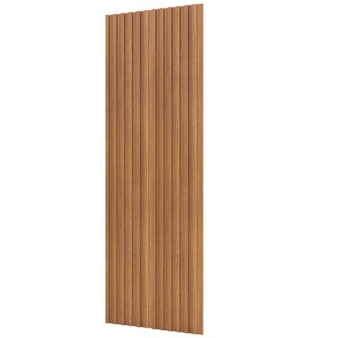 Painel Ripado de Madeira para Sala Quarto 89x183cm Bairon D03 Freijó - Lyam Decor