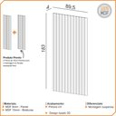 Ver imagem 5 de Painel Ripado de Madeira para Sala Quarto 89x183cm Bairon D03 Freijó - Lyam Decor