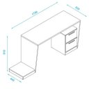 Ver imagem 4 de Mesa para Computador Notebook PC Gamer Fantasy Bmg-02 Preto Fosco - Lyam Decor