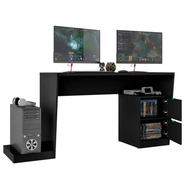 Mesa para Computador Notebook PC Gamer Strike Bmg-01 Preto Fosco - Lyam Decor é boa?