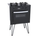 Ver imagem 3 de Fogão 2 Bocas Mini Cook Preto Fosco Gás Glp Venax