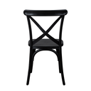 Ver imagem 6 de Kit 4 Cadeiras Paris Katrina Cross Empilhável Seat&co Preto Assento Preto Liso