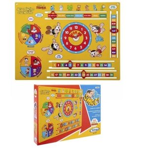 BRINQUEDO MEU PRIMEIRO CALENDARIO TURMA DA MONICA XALINGO