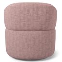 Ver mais imagens de Kit 02 Poltronas Giratória Orgânica para Sala de Estar Living Helena L02 Linho Rosa - Lyam Deco