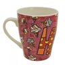 Caneca Porcelana Romero Britto 300ml Jogo 4 Unidades - Yazi - 3