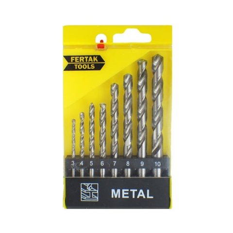 Kit 8 Brocas Para Metal De 3 A 10mm