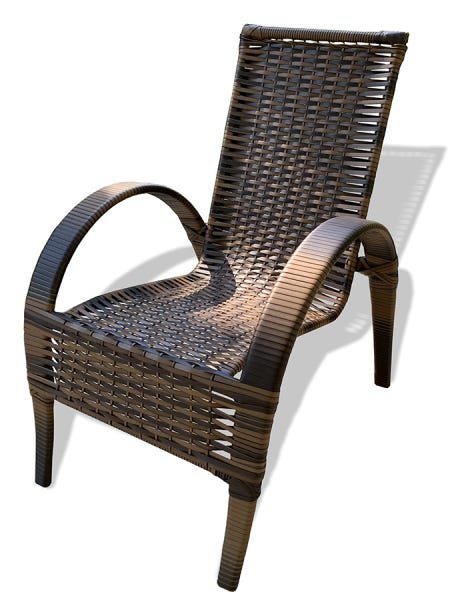 CADEIRA NAPOLY (UNIDADE) - cadeira de jardim para mesa , varanda, área, - Tabaco - 1