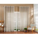 Ver imagem 1 de Cortina Luxo Gaze de Linho sem Forro 5,00x2,80 Sala e Quarto Bege