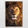 Quadro Decorativo Leão da Tribo de Judá Com Moldura e Sem Vidro 100x160 - 1