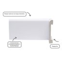 Ver imagem 4 de Rodapé de Poliestireno Redondo 10cm X 0,15cm Metro Linear Barra 240cm Flat