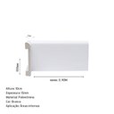 Ver imagem 3 de Rodapé de Poliestireno Redondo 10cm x 0,15cm Metro Linear Barra 240cm Flat Branco Graddus