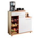 Ver imagem 1 de Balcao Fruteira Cozinha 2 Portas 89 Cm Mf185 Carvalho Branco Dtall Carvalho Branco