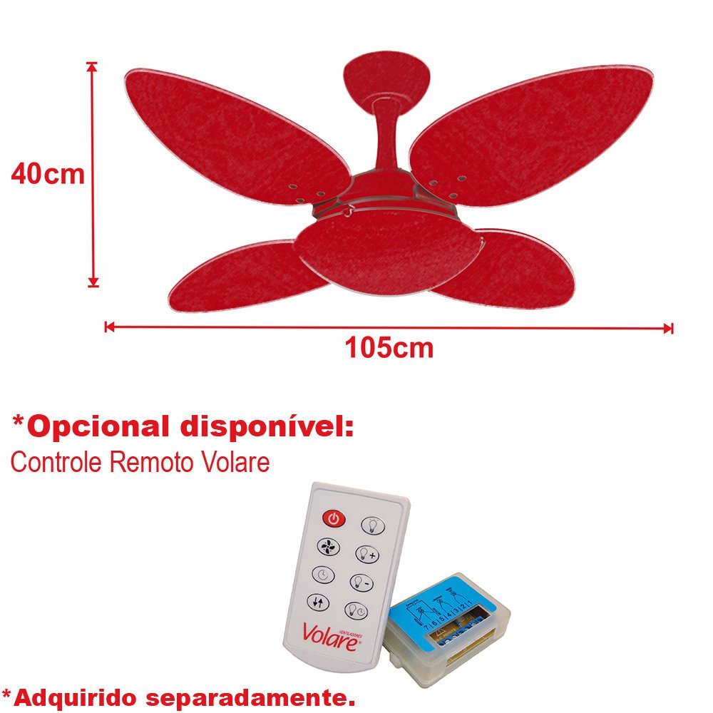 Ventilador de Teto Potente Moderno Turbo 4 Pás Ventax 127v - 2