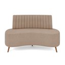Ver imagem 3 de Sofá 2 Lugares Living 135cm Pé Palito Maraú Bouclê Creme K01 - D'Rossi