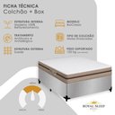 Ver imagem 2 de Cama Box Casal Suede + Colchão Molas Ensacadas Royal Sleep Bioclassic 138cm Cor:Cinza