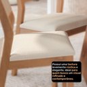 Ver imagem 4 de Mesa de Jantar Baoba 1,80 com 6 Cadeiras Damasco Conforto e Sofisticação Madeira/off White/linho