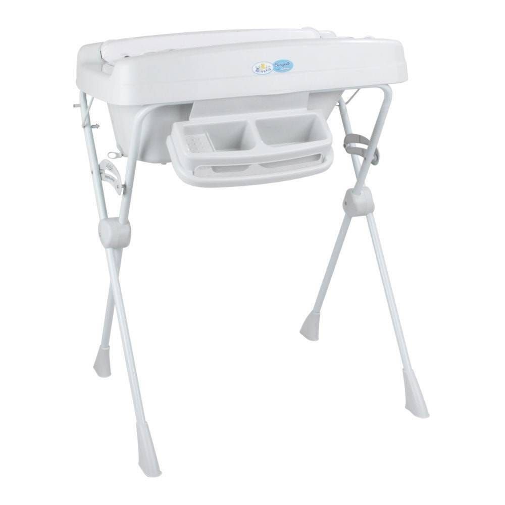 Banheira Milenia com Suporte e Trocador Branco - Burigotto Menor preço em Banheira Milenia com Suporte e Trocador Branco - Burigotto