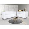 Conjunto Sofá 3 Lugares e Sofá 2 Lugares, Modelo Urbano, Tecido Korano Branco, Silla - 1