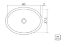 Ver imagem 2 de Cuba Lavabo Oval Alto Brilho Cor Aço Inox 40*27 Tramontina