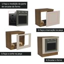 Ver imagem 4 de Balcão para Forno de Embutir 80 X 60 Cm com Tampo Rustic/crema Agata Madesa