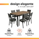 Ver imagem 7 de Conjunto de Mesa Sala de Jantar Atlanta 6 Cadeiras Diana