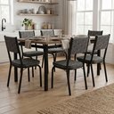 Ver imagem 2 de Conjunto de Mesa Sala de Jantar Atlanta 6 Cadeiras Diana