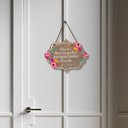Ver imagem 2 de Placa de Porta Decoração Flores Frases Quarto Sala