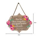 Ver imagem 5 de Placa de Porta Decoração Flores Frases Quarto Sala