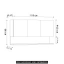 Ver imagem 4 de Armário de Cozinha Aéreo 118cm 3 Portas Duda Z34 Branco/freijó - Mpozenato
